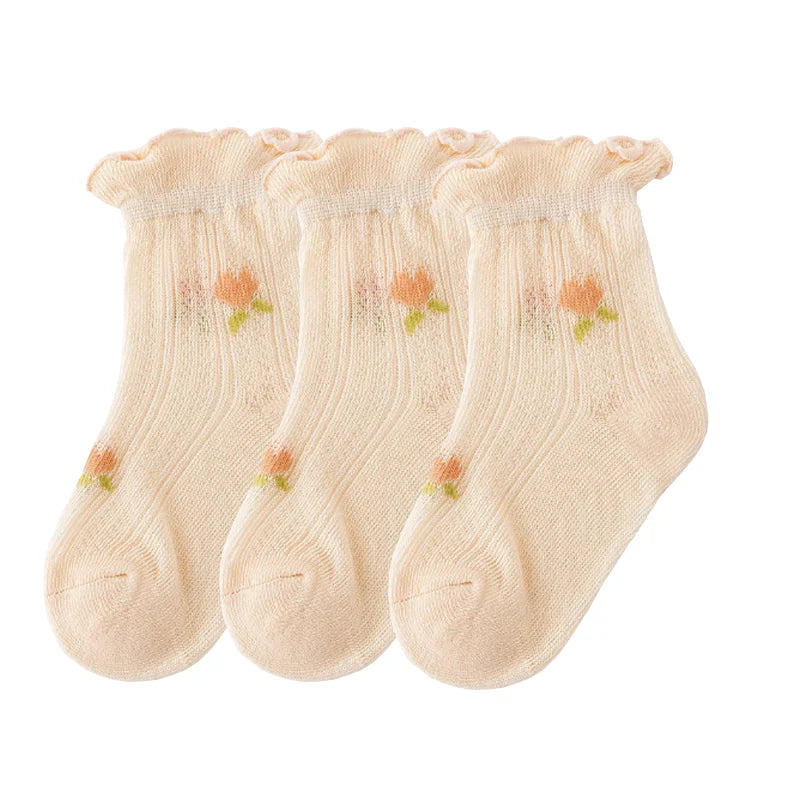 3 Paare/los Neue Neugeborenen Baby Socken Sommer Dünne Beiläufige Kinder Baby