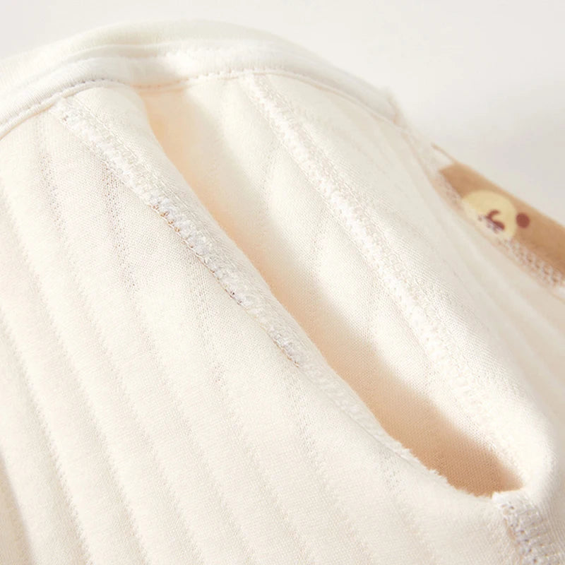 Dicker Baumwoll-Strampler für Neugeborene, Niedlicher Bären-Romper, Krabbelkleidung für Babys, Winter-Langarm-Bodysuit für Jungen und Mädchen, Kinder-Onesie-Pyjama