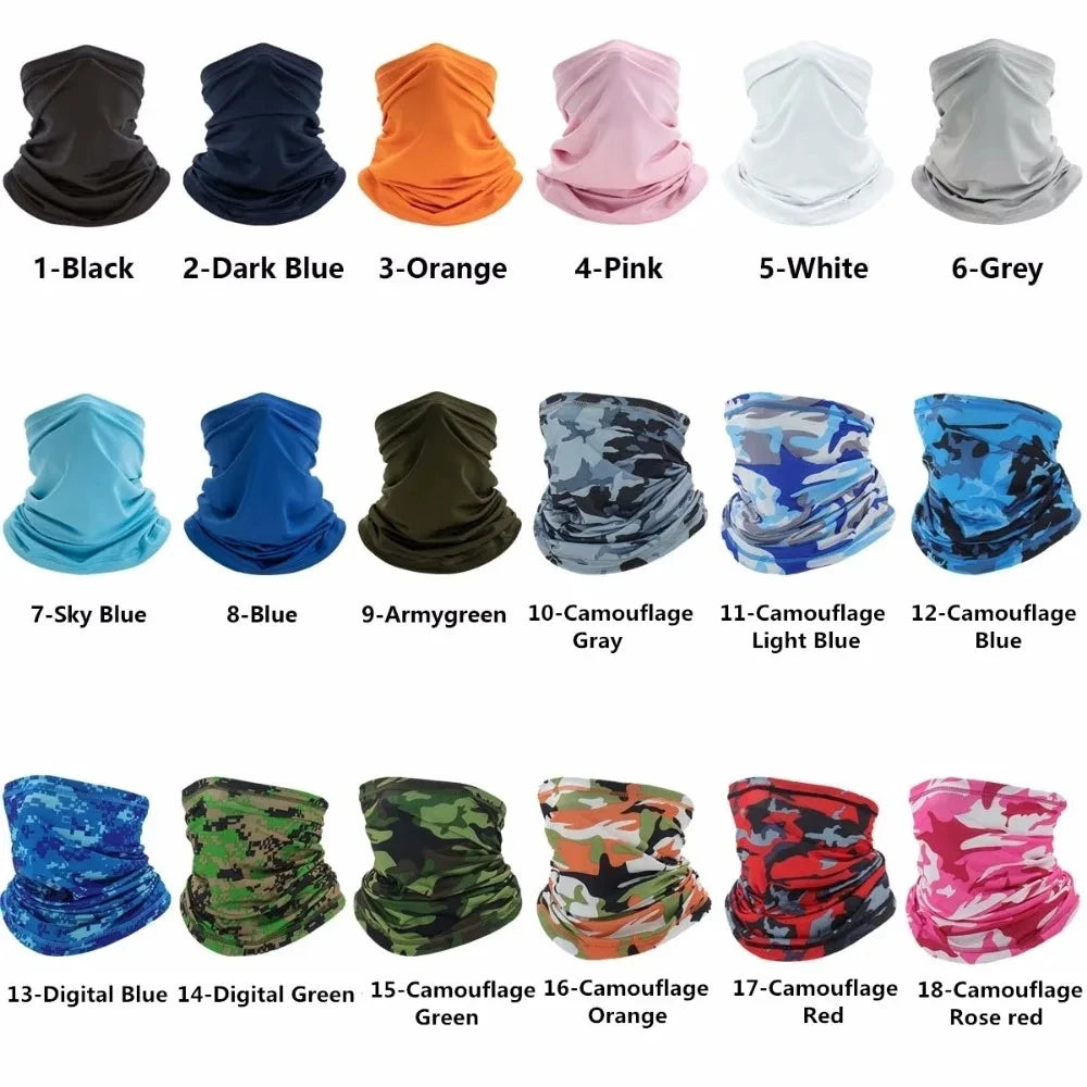 Mehrzweck Turban Reiten Schal Radfahren Bandana Männer Frauen Hals Abdeckung Sonnencreme Eis Seide Outdoor Angeln Wandern Kopfbedeckung Maske