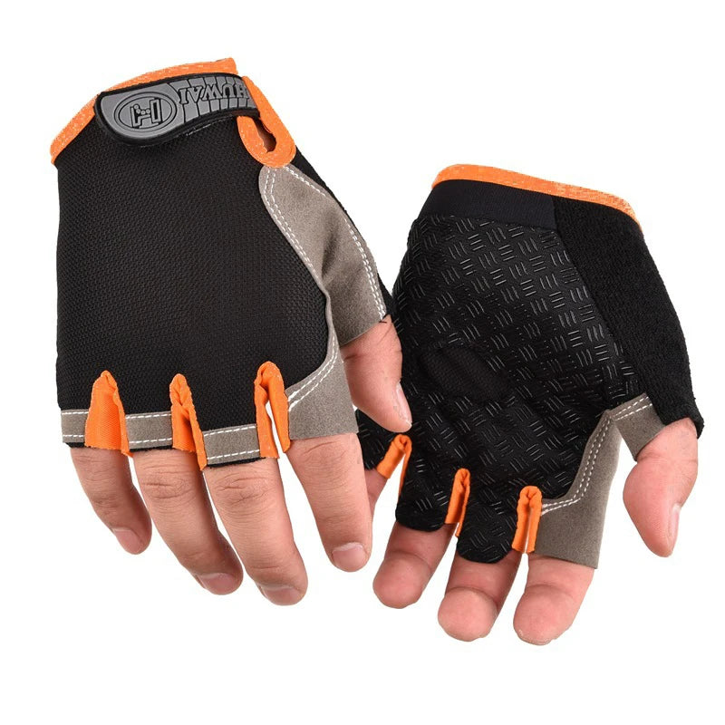 Männer Radfahren Fahrrad Handschuhe Halbe Finger Gym Handschuhe Frauen Handschuh Atmungsaktive Anti-slip Handschuh Fitness Sport Training Handschuhe