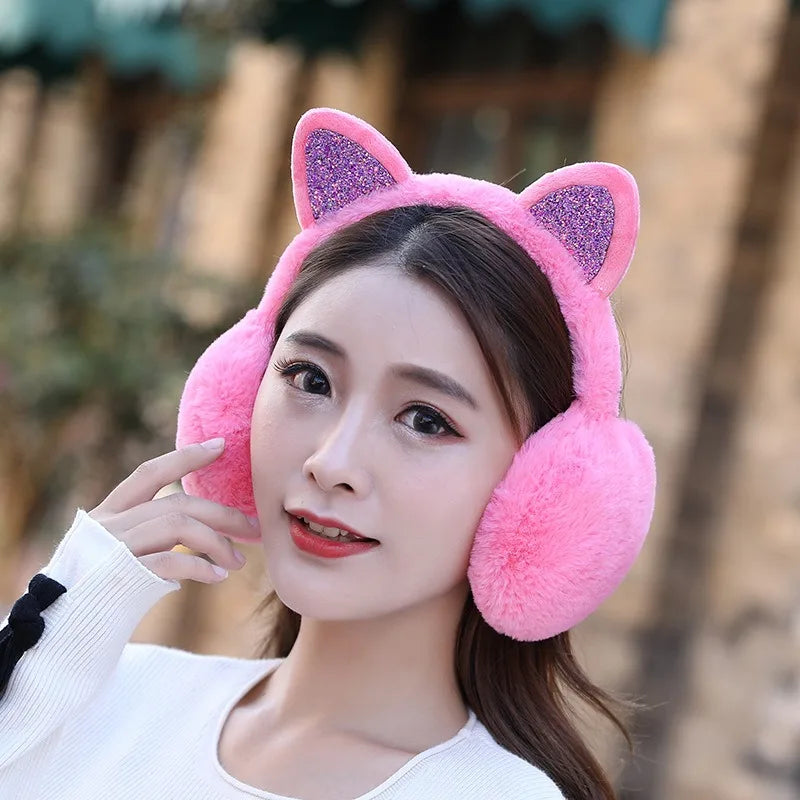 Cat Ear Plush Earmuffs