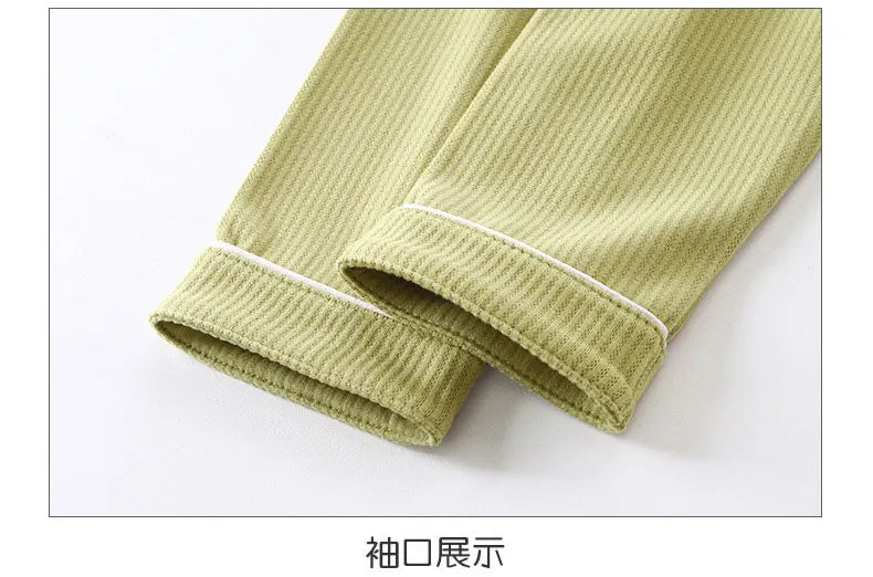 2024 herbst Winter Kinder Pyjama Sets Einfarbig Nachtwäsche für Kinder 1-16 jahre Teen Pyjamas Jungen Mädchen Loungewear Baby kleidung