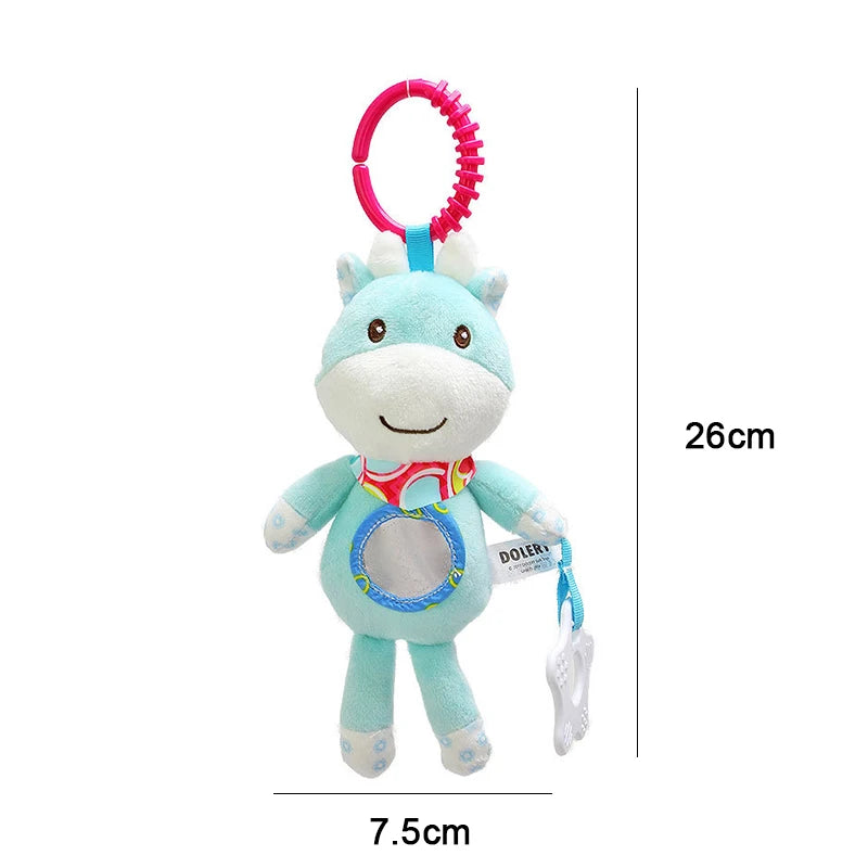 Baby Sensorische Hängende Rasseln Weiches Lernspielzeug Plüschtiere Kinderwagen Säuglingsauto Bett Kinderbett mit Beißring für Bebe Babys Kleinkinder