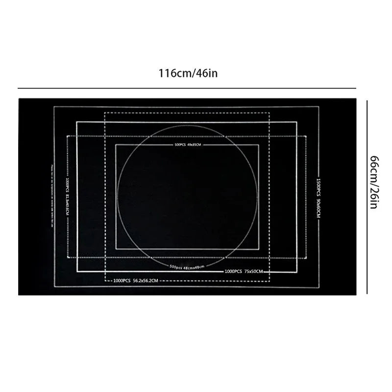 Professionelle Puzzle-Rollmatte, Decke, Filzmatte, bis zu 1500/2000/3000 Teile, Zubehör, Puzzle, tragbare Reise-Aufbewahrungstasche
