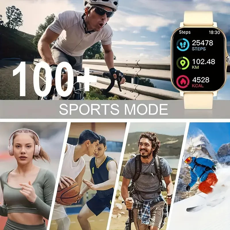 KESHUYOU 2025, neue Smartwatch, Bluetooth, sprechendes Blutsauerstoff-/Blutdruckmessgerät, Smartwatch für Damen und Herren, Weihnachtsgeschenk