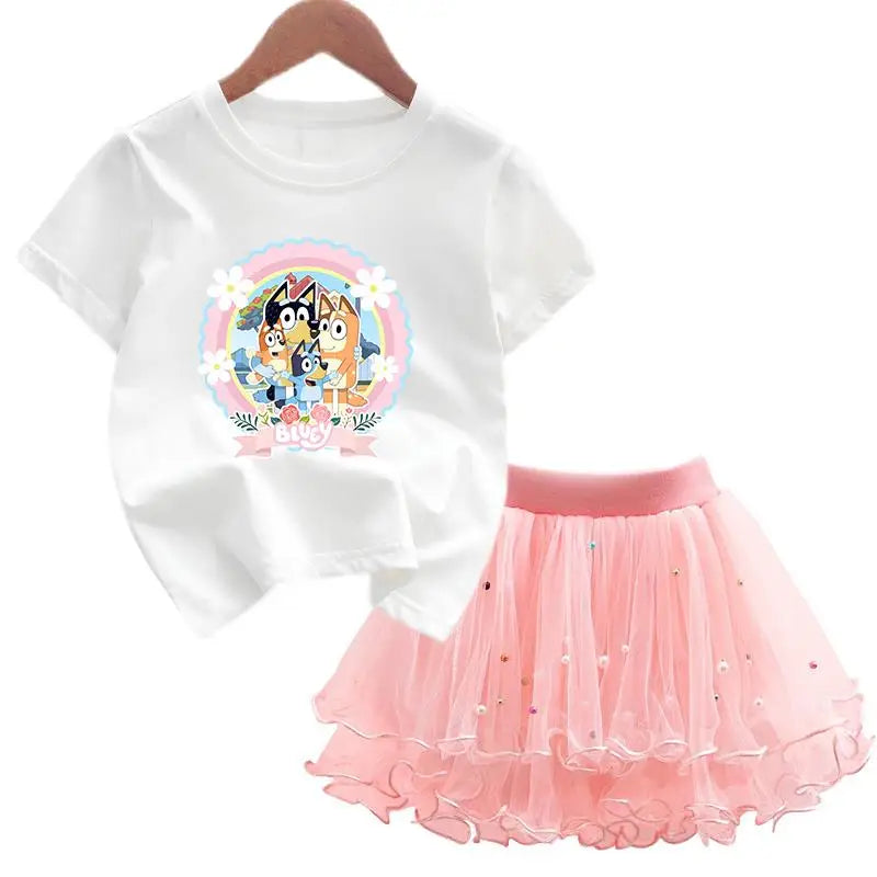 Bluey & Bingo Girls Dress Set
