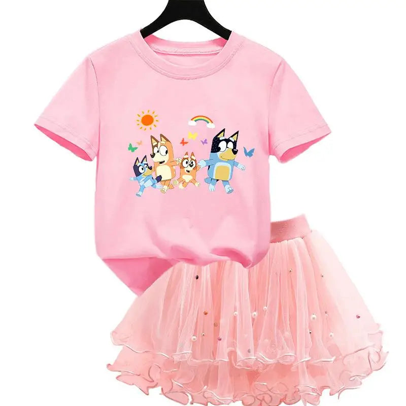 Bluey & Bingo Girls Dress Set