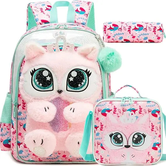 Girls School Backpack Set