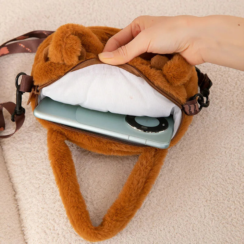 Capybara Plush Convertible Backpack
