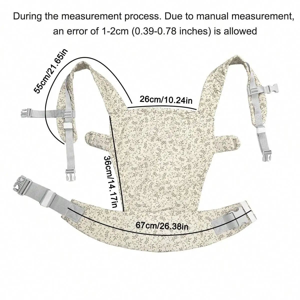 1-teilige Babytrage, multifunktionale 4-in-1-Hüftsitzträger, verstellbare, bequeme Vorder- und Rückengurte, tragbar und für alle Jahreszeiten, ein arbeitssparendes Werkzeug für Mütter, um ihre Babys freihändig zu halte