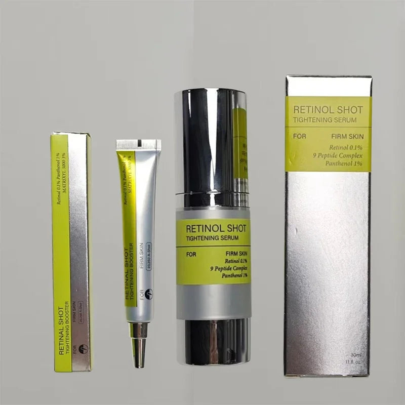 Retinol Shot Augencreme Anti-Aging-Augenserum für Augenringe Falten Feuchtigkeitsspendende Essenz Straffende Behandlung Sanftes Vitamin-C-Serum