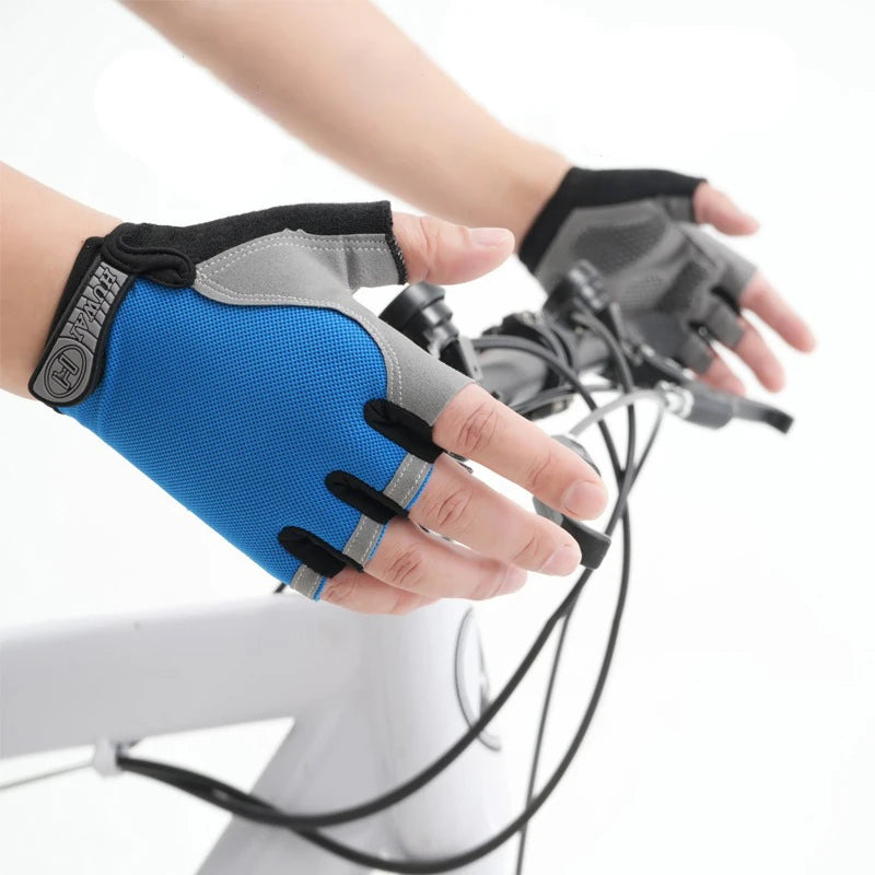 Männer Radfahren Fahrrad Handschuhe Halbe Finger Gym Handschuhe Frauen Handschuh Atmungsaktive Anti-slip Handschuh Fitness Sport Training Handschuhe