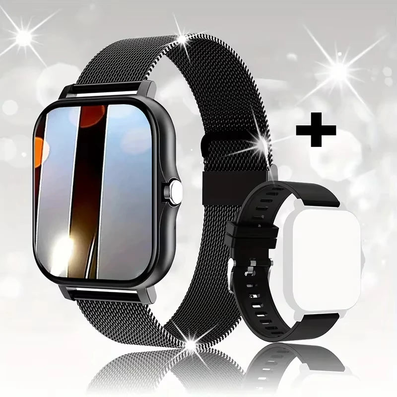 LAXASFIT 2025, neue Smartwatch für Männer und Frauen, Geschenk, voller Touchscreen, Sport-Fitness-Uhr, Bluetooth-Anruf, digitale Smartwatch