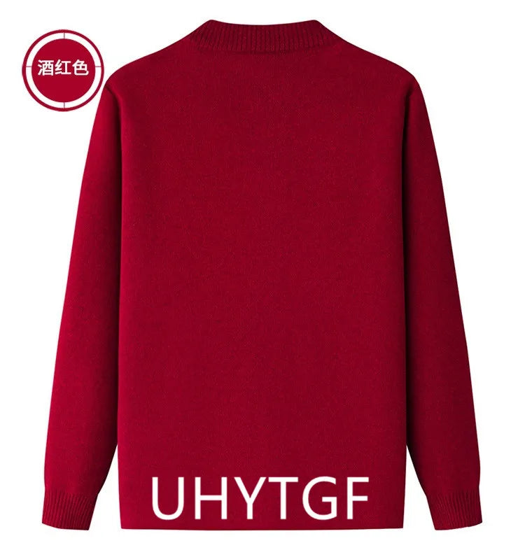 2025 Oma Pullover Frauen Frühling Herbst Pullover Mantel Mutter Strickjacke Für Frau Samt Strickwaren Weibliche Kleidung 5XL 2898