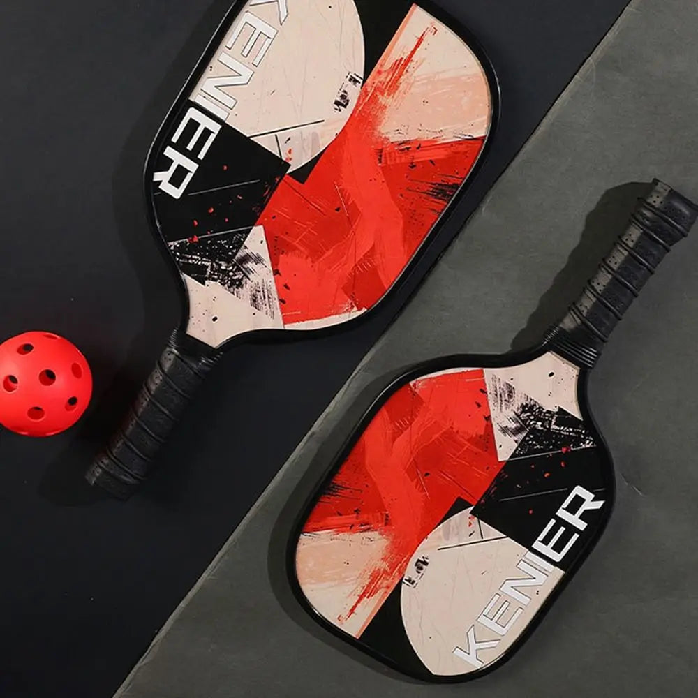 Stoßfestes Pickleball-Paddel-Set, rutschfester Griff, hochelastisches Schläger-Set mit 2 Schlägern und 4 Pickleballs