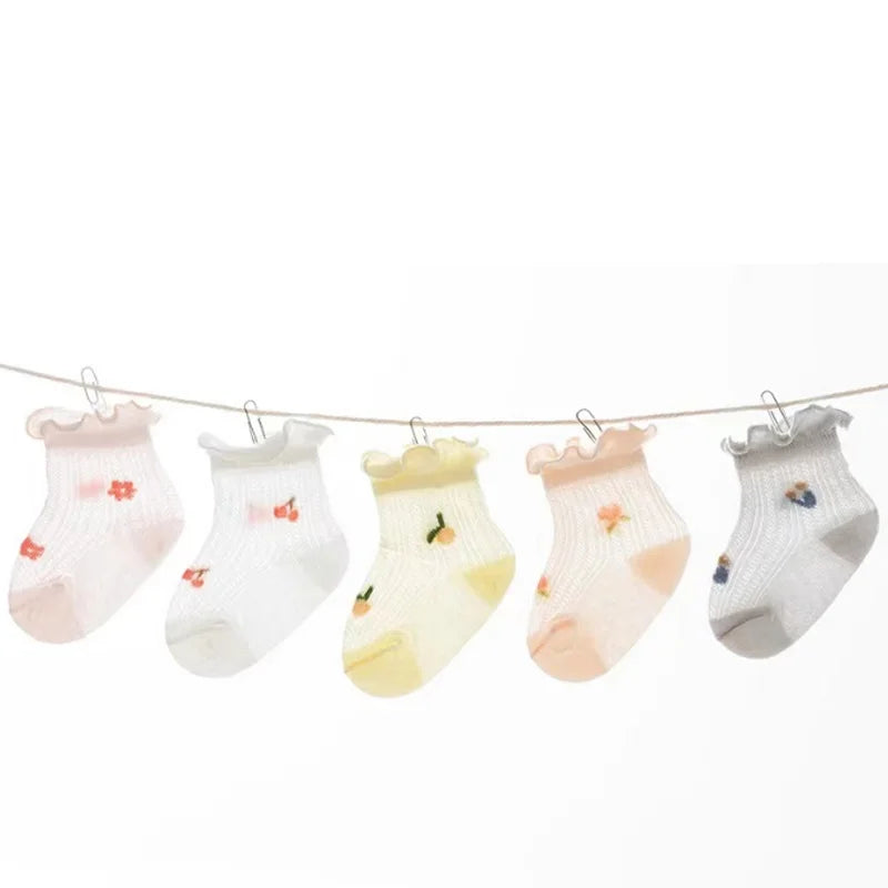 3 Paare/los Neue Neugeborenen Baby Socken Sommer Dünne Beiläufige Kinder Baby