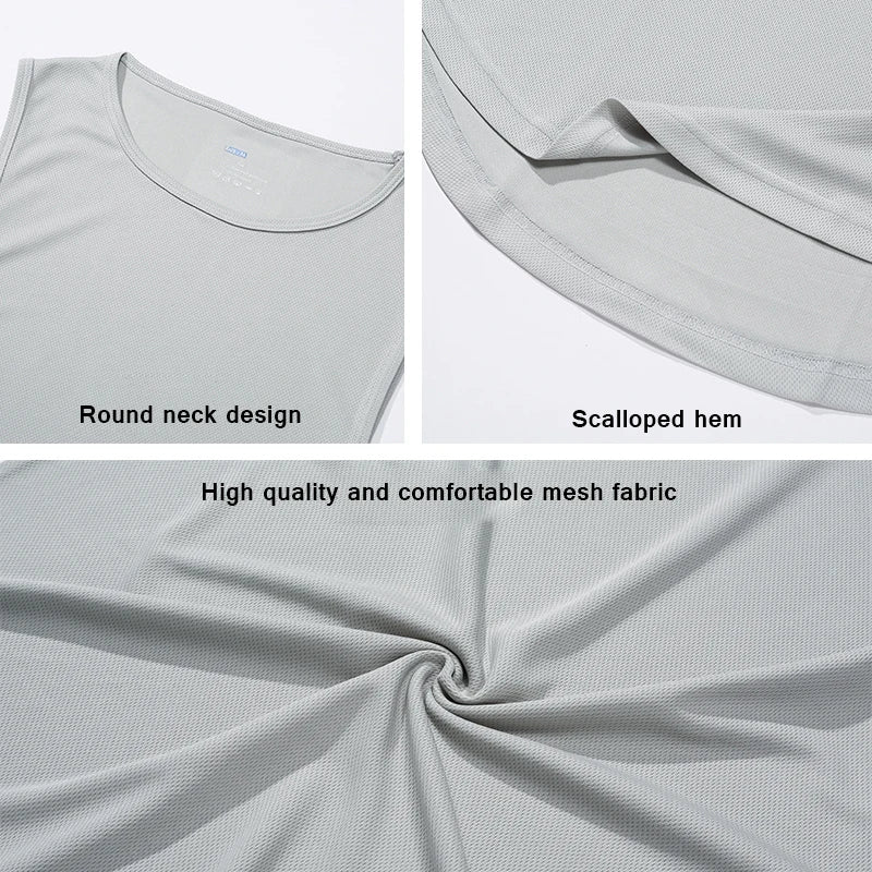 Sommer männer Gym Tank Top Fitness Training Kleidung Schnell trocknend Lose Bodybuilding Ärmelloses Shirt Männer Mode Basketball Weste