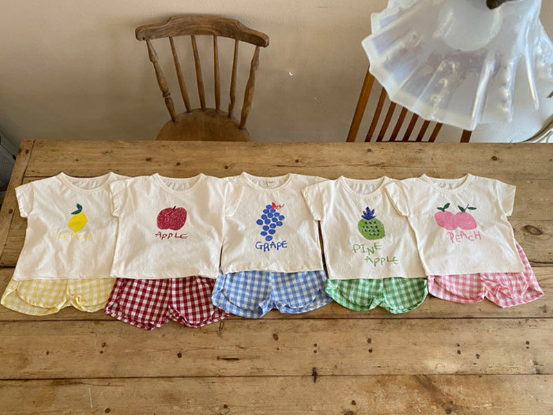 Baby Pyjamas Sets Baumwolle Kind Pyjamas Kleinkind Sommer Ärmellose Baby Nachtwäsche Pyjamas Kinder Cartoon Homewear Kleidung