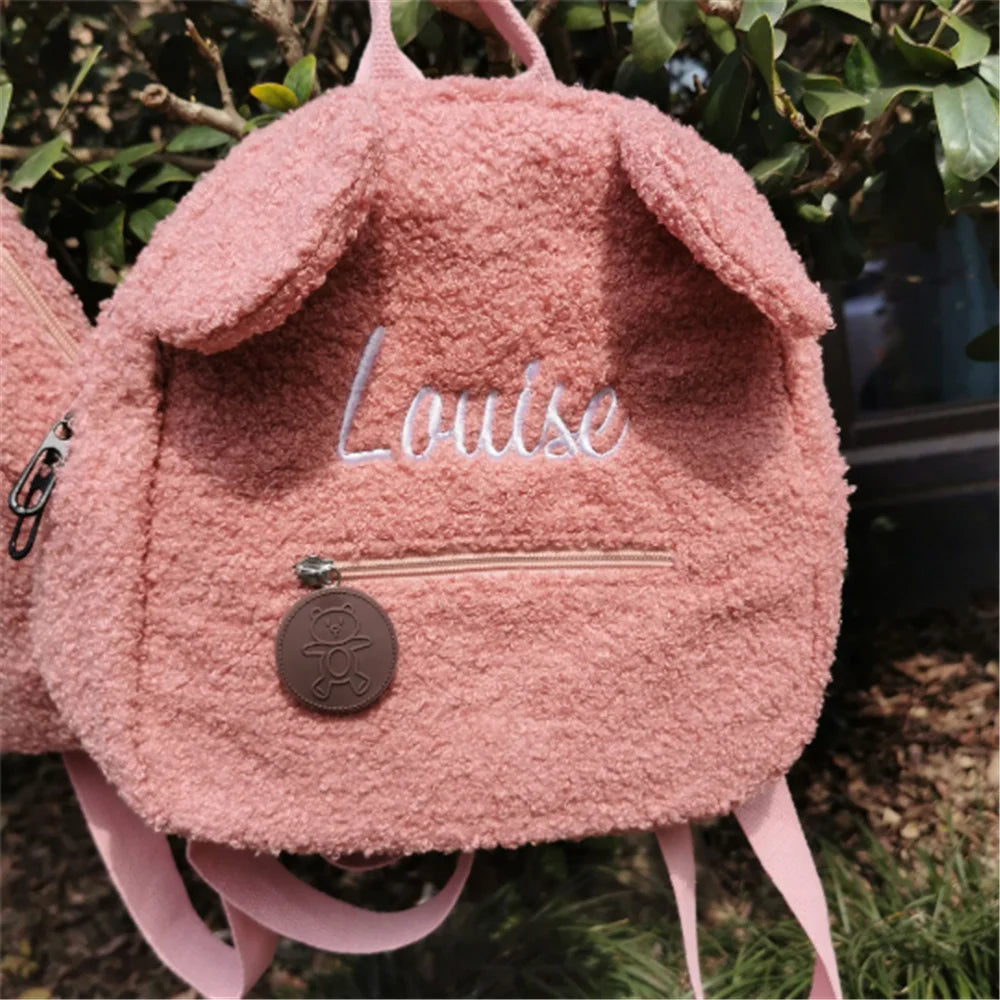 Kids Cute Bear Plush Backpack