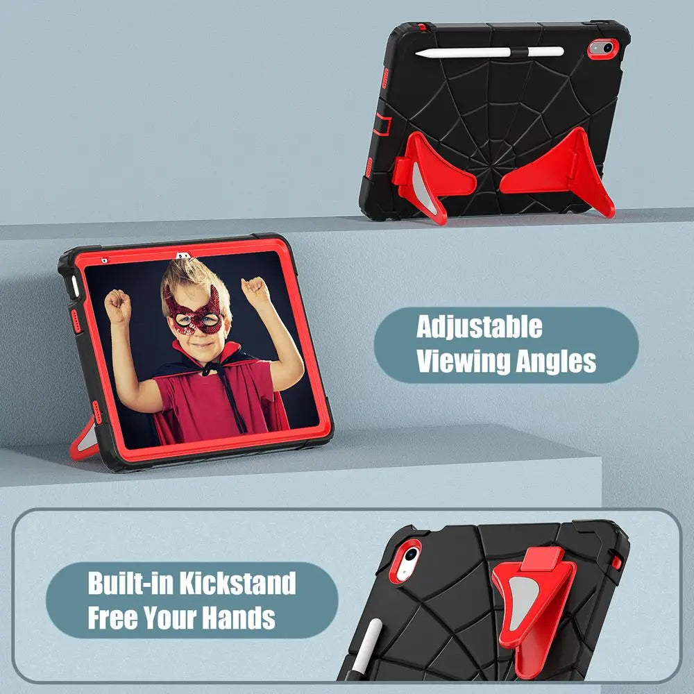 Für iPad 10. Generation 10,9 Zoll Hülle A2696 A2757 A2777 Silikon + PC Kinder Tablet Cover für iPad A16 2025 11 Zoll 11. Generation -Kein Stift