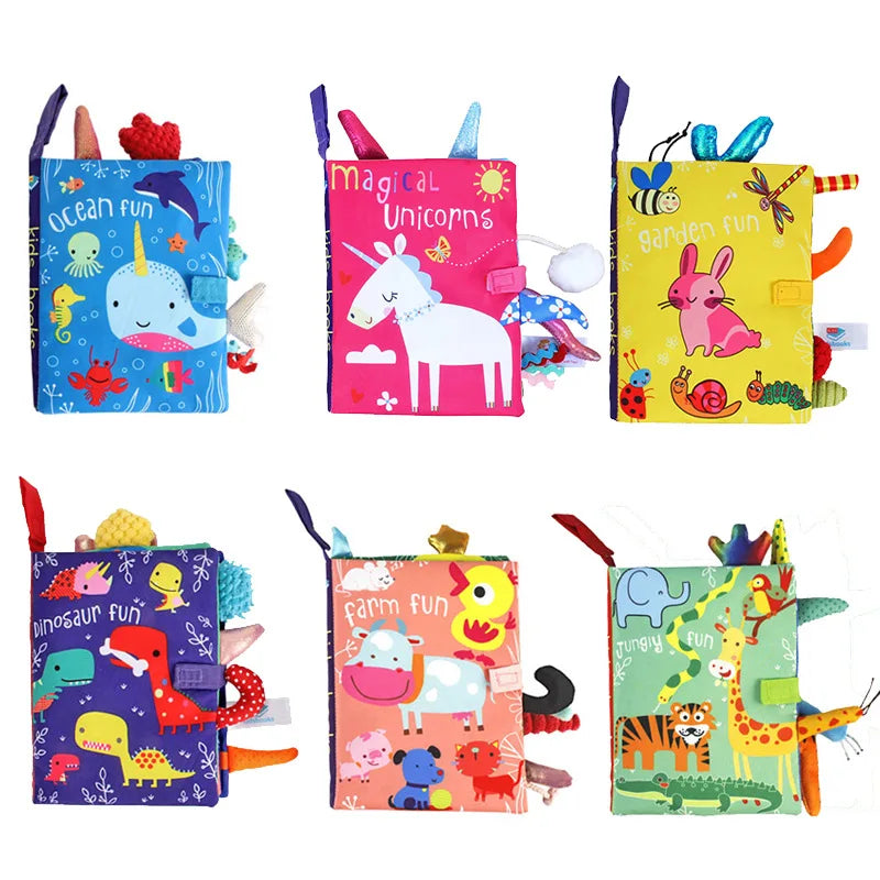 Baby-Stoffbuch, Spielzeug, Schwarz, Weiß, Aktivität, sensorische Bücher, Babys, Kinder, frühe Entwicklung, Montessori-Spielzeug, 0–12 Monate, Kleinkind-Geschenke