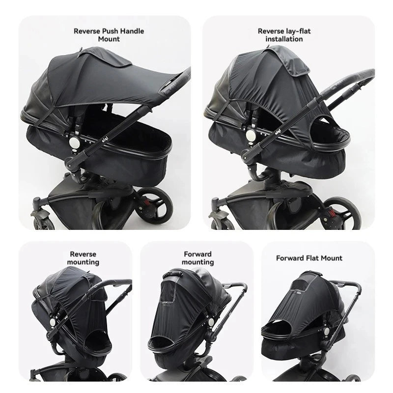Universelles Kinderwagen-Zubehör Sonnenschutz UV-Schutz Sonnenschirm Kinderwagen-Verdeck für Kinderwagen Säuglingsautositz Sonnenblende