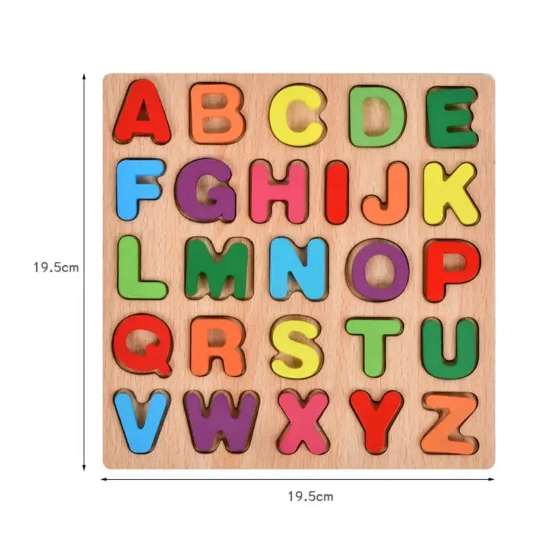 Wooden Alphabet Puzzle Toy