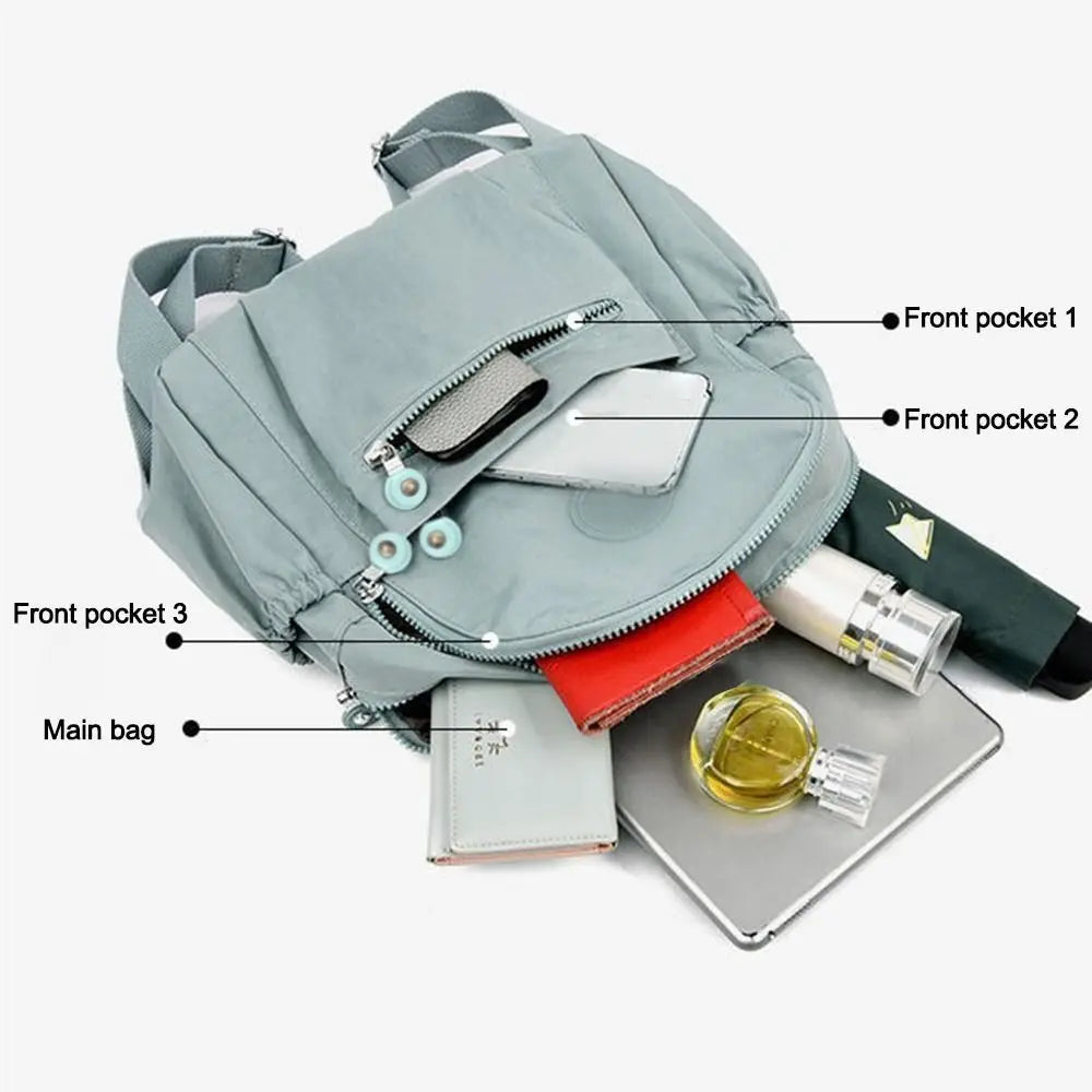 Lässige Umhängetasche mit großer Kapazität Student wasserdichter leichter Mini-Rucksack verschleiß feste kleine Rucksack reise