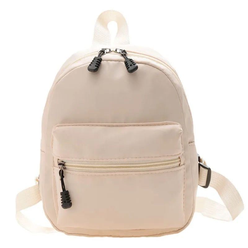 Mini Damen Rucksäcke Trend Nylon Weibliche Tasche Kleine Schultaschen Weißer Rucksack Für Teenager Mädchen Mode Lässig Rucksack