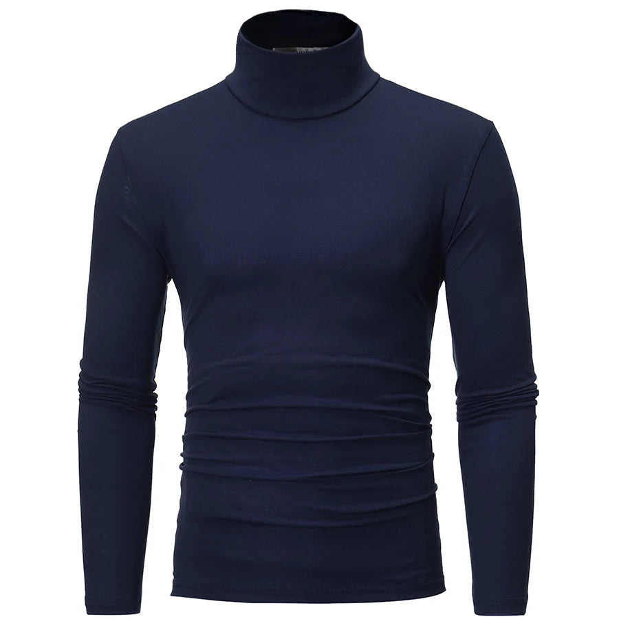 Thermo-Unterwäsche Tops Herren Winterkleidung Thermoshirt Herbst Herren Winterstrumpfhose Stehkragen Dünn Slim Fit Langarm T-Shirt