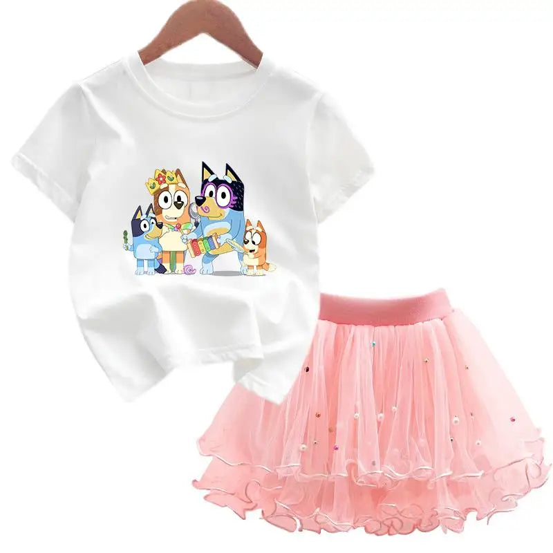 Bluey & Bingo Girls Dress Set