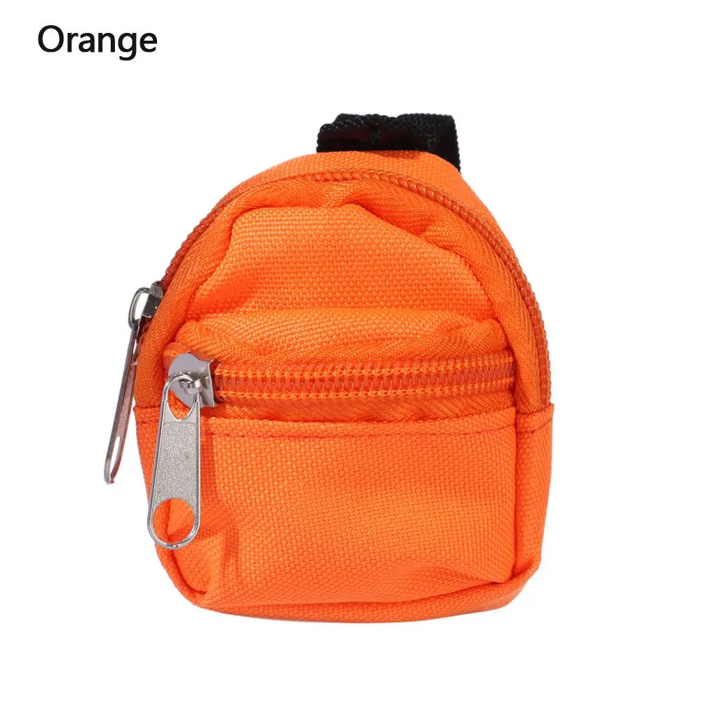 Puppen rucksäcke Puppe Minit aschen Mini Reiß verschluss Rucksack Puppen rucksack niedliche Schult aschen Puppen zubehör Spielzeug zubehör für Puppenspiel