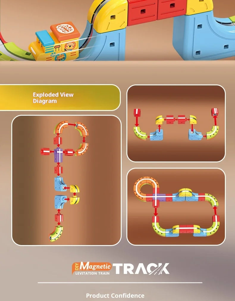Magnetische Kugel Zug Set Für Kinder Mit Elektrische Lokomotive Diy Track Bausteine Stem Pädagogisches Bau Spielzeug Geburtstag