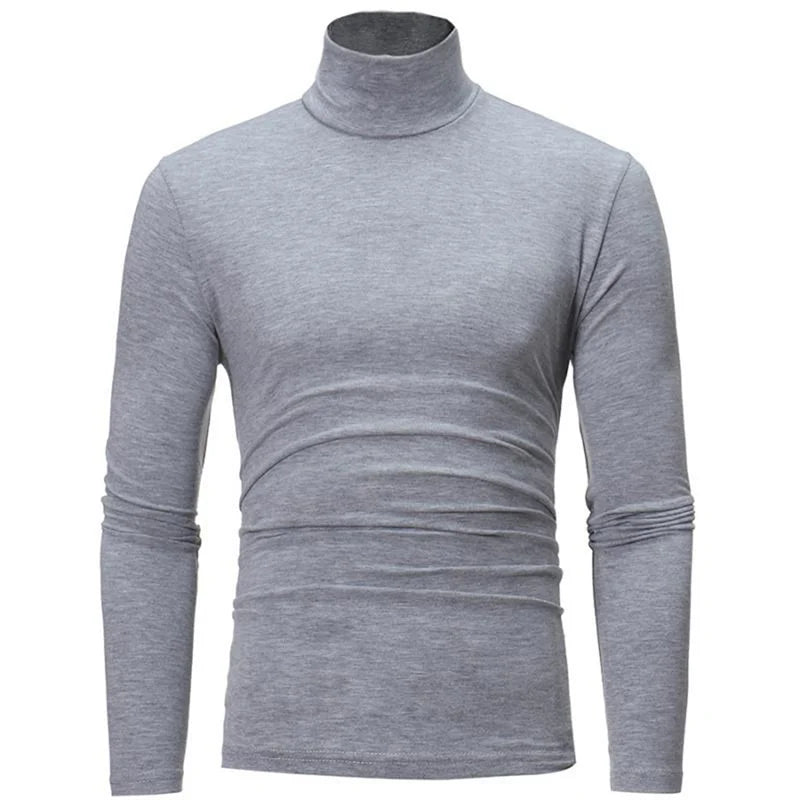 Thermo-Unterwäsche Tops Herren Winterkleidung Thermoshirt Herbst Herren Winterstrumpfhose Stehkragen Dünn Slim Fit Langarm T-Shirt
