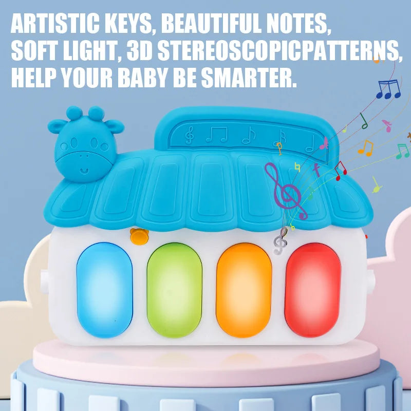 Baby Music Activity Gym Carpet Play Mat Newborn Rug Pedal Piano Keyboard Infant Fitness Rack Playmat Crawling Game Pad Toy Gift
