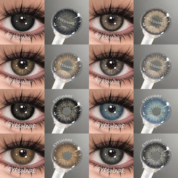 EYESHARE Beliebte farbige Kontaktlinse für Augen, schwarze Linse, Augenmode, braune Schönheit, farbige Schüler, graues Kontakt-blaues Augen-Make-up