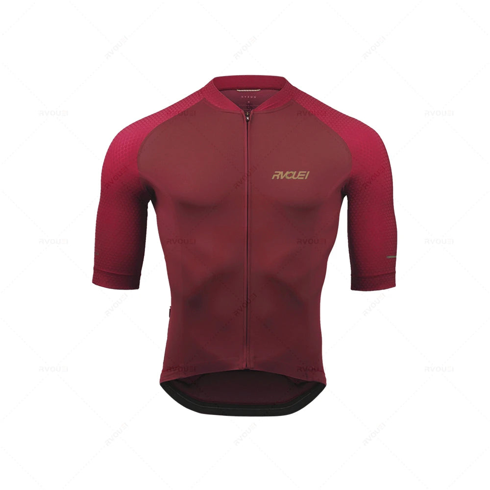 2023 Rvouei Pro Team Cycling Clothing Men New Road Bike Wear Racing Clothing Breathable Cycling Jersey Set Ropa Ciclismo Maillot