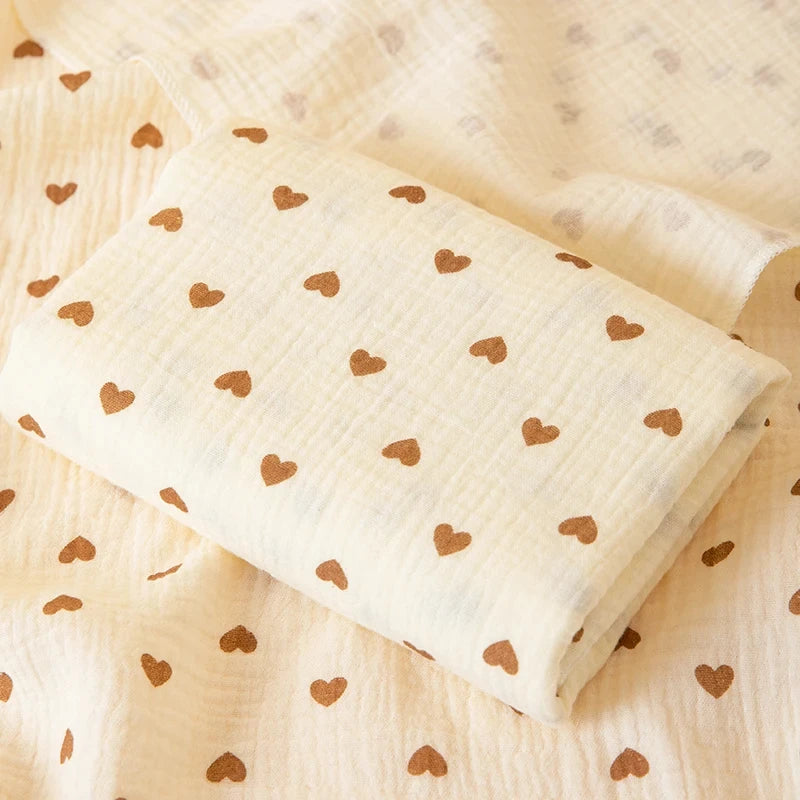 1 Stück doppellagige Wickeldecke für Babys, weich und atmungsaktiv, mit niedlichen Mustern, multifunktionale Wickeldecke für Neugeborene, Babydecke, Baby-Wickelunterlage, geeignet für alle Jahreszeiten