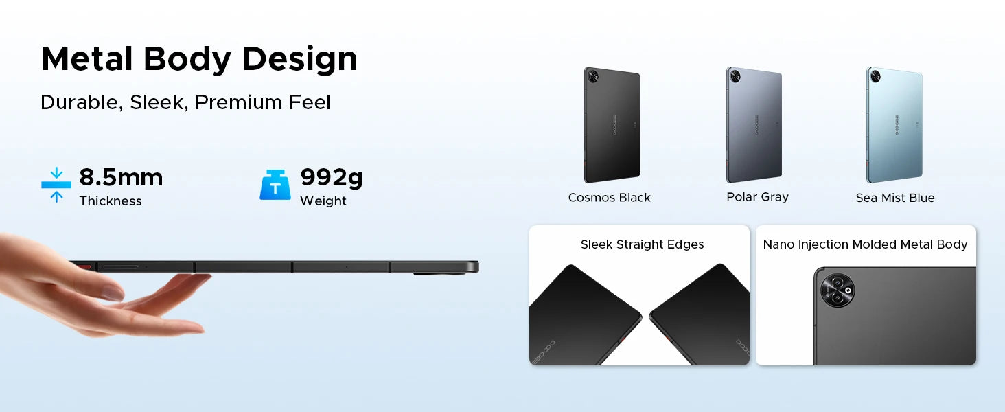 DOOGEE Tablet-PC 2-in-1 Tab E3 Max Gmini AI 14-Zoll-Bildschirm 2.2K Akku mAh Android 16 48GB (8 + 40) 256 GB Helio G100 AI Tablet