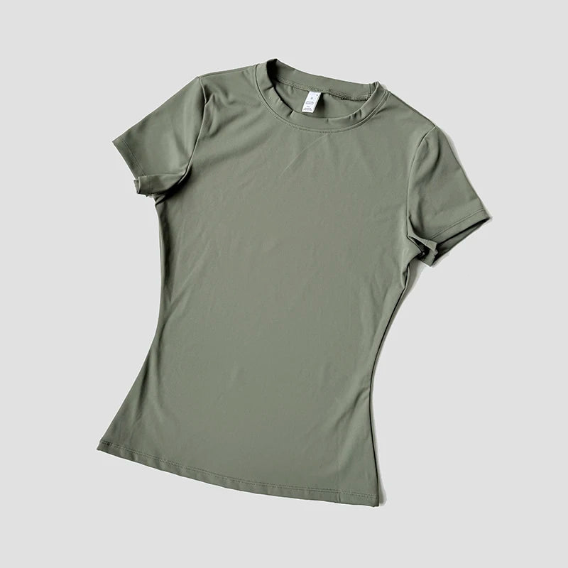 Frauen Yoga Top Nahtlose Sport T Shirts Fitness Kleidung Kurzarm Yoga Shirt Gym Top Laufen Active Wear