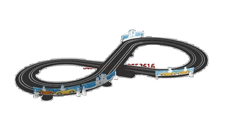 Sonic Storm Elektrische Eisenbahn Track Spielzeug Set Doppel Fernbedienung Auto Racing Track Autorama Schaltung Voiture Spielzeug Für Junge Kinder