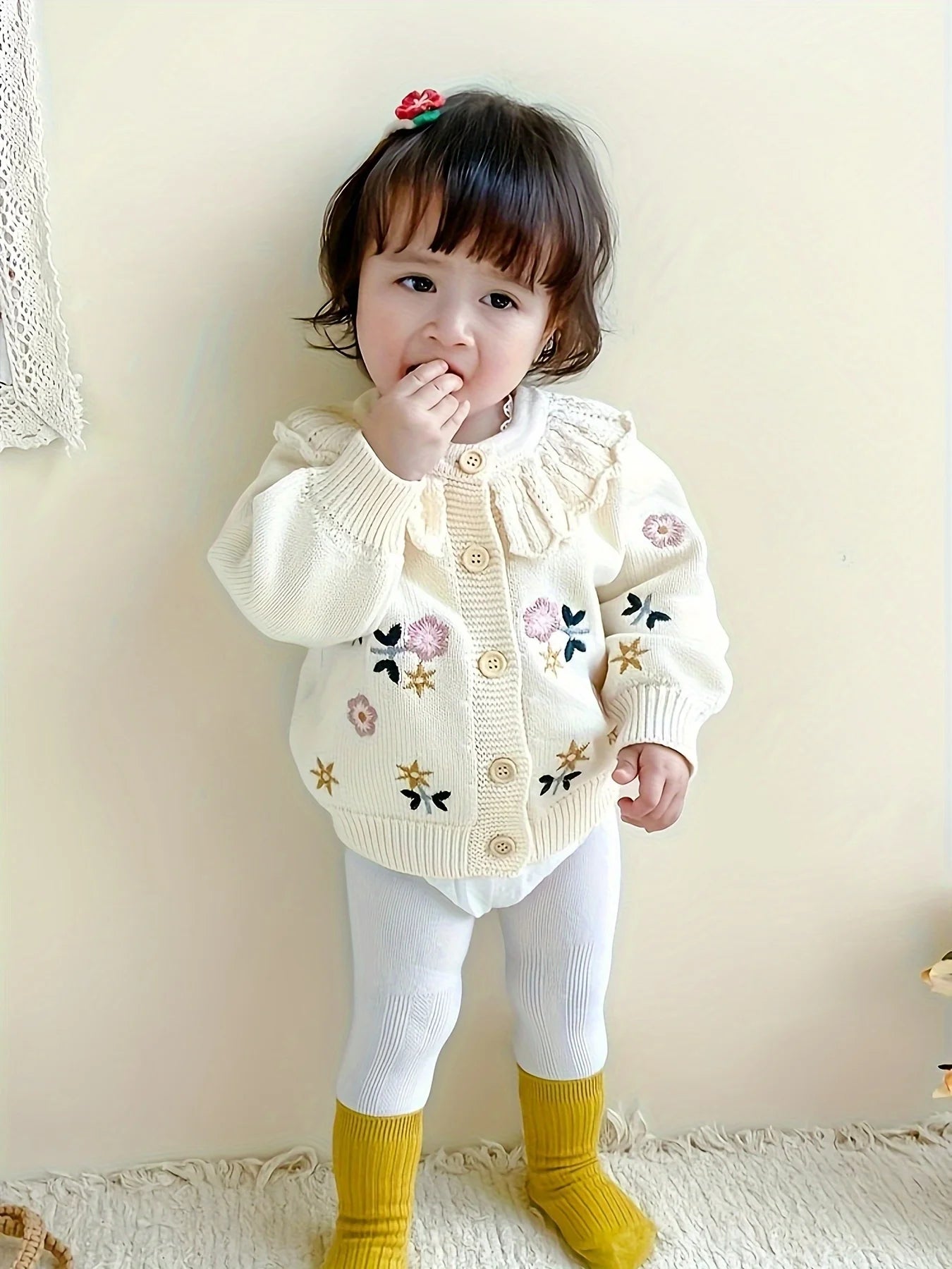 Herbst und Winter Baby Strickjacke Baby Mädchen Tops Kleinkind Winter Baby Stil Warmer Pullover