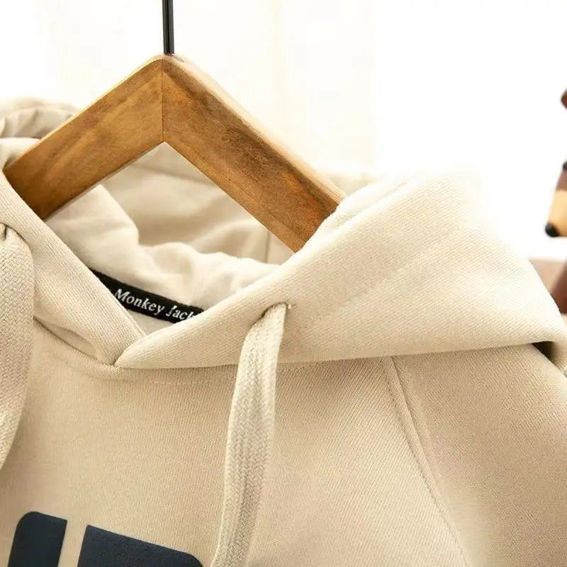 4-14 Jahre Winter Neue Jungen Hoodies Herbst Futter Plus Samt Dicke Warme Sweatshirt Für Teen Jungen Brief drucken Pullover Tops