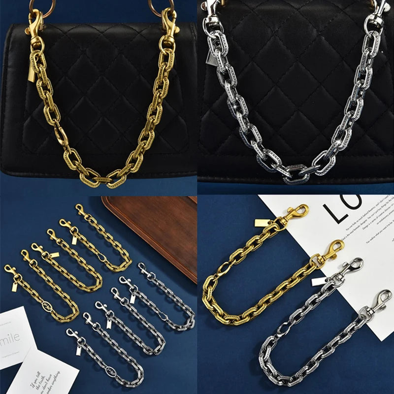 Ästhetische Taschenkette Y2K Luxus Mode Metall Taschenanhänger Trendige Handtaschendekoration für Frauen Mädchen ParqueCC88