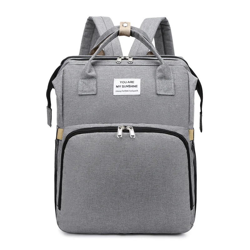 Modische Faltbare Babywiege Mutter-Kind-Tasche Große Kapazität Handtasche Flaschen- und Windelrucksack Mutter- und Mama-Tasche