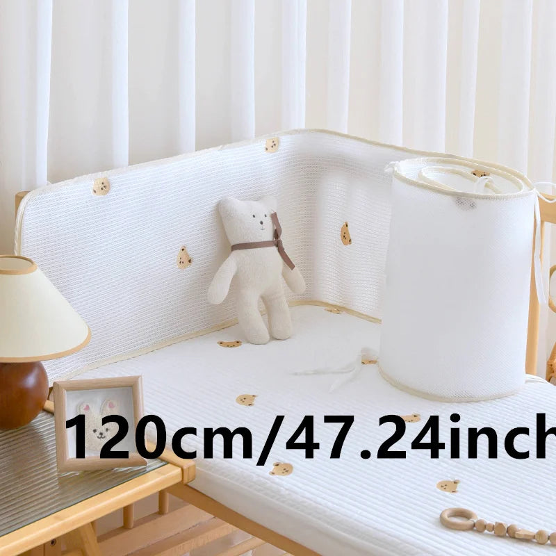Atmungsaktiver Babybett-Stoßschutz, Babyzimmer-Dekoration, Schutz für Babyköpfe, Kollisionspräventionsausrüstung, Babybettwäsche