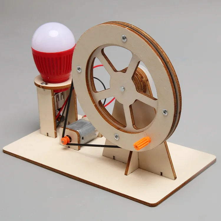 Mini DIY Handkurbel Generator Glühbirne STEM Wissenschaft Experiment Kit & Bildung Modell für Kinder Geschenk Spielzeug Lernprojekt