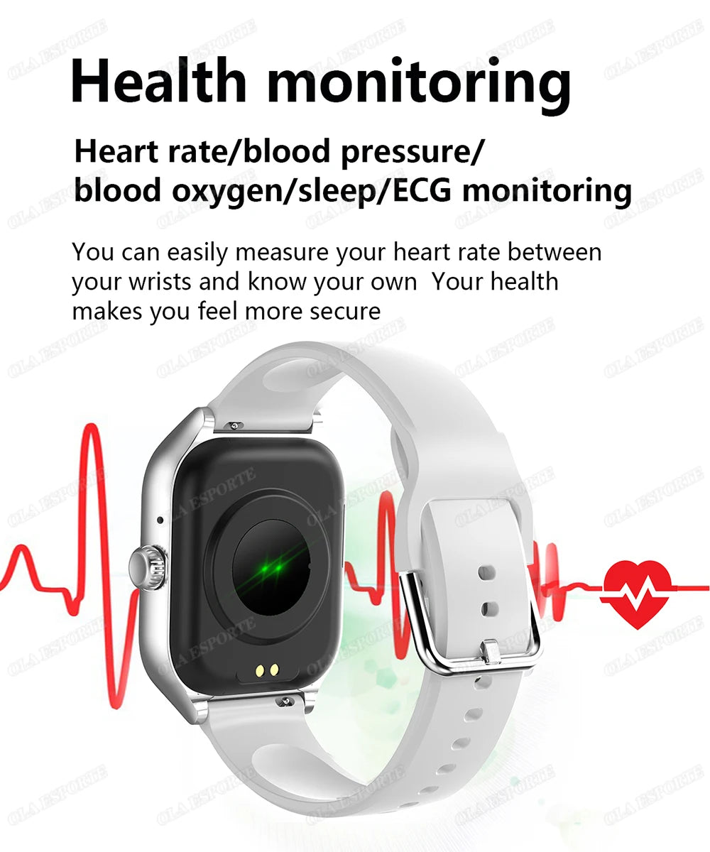 Smart Watch für Android IOS Uhren 1,83 Zoll HD Display Bluetooth Anruf Nachricht Alarm Musik Sport Modus Smartwatch Männer Frauen Geschenk
