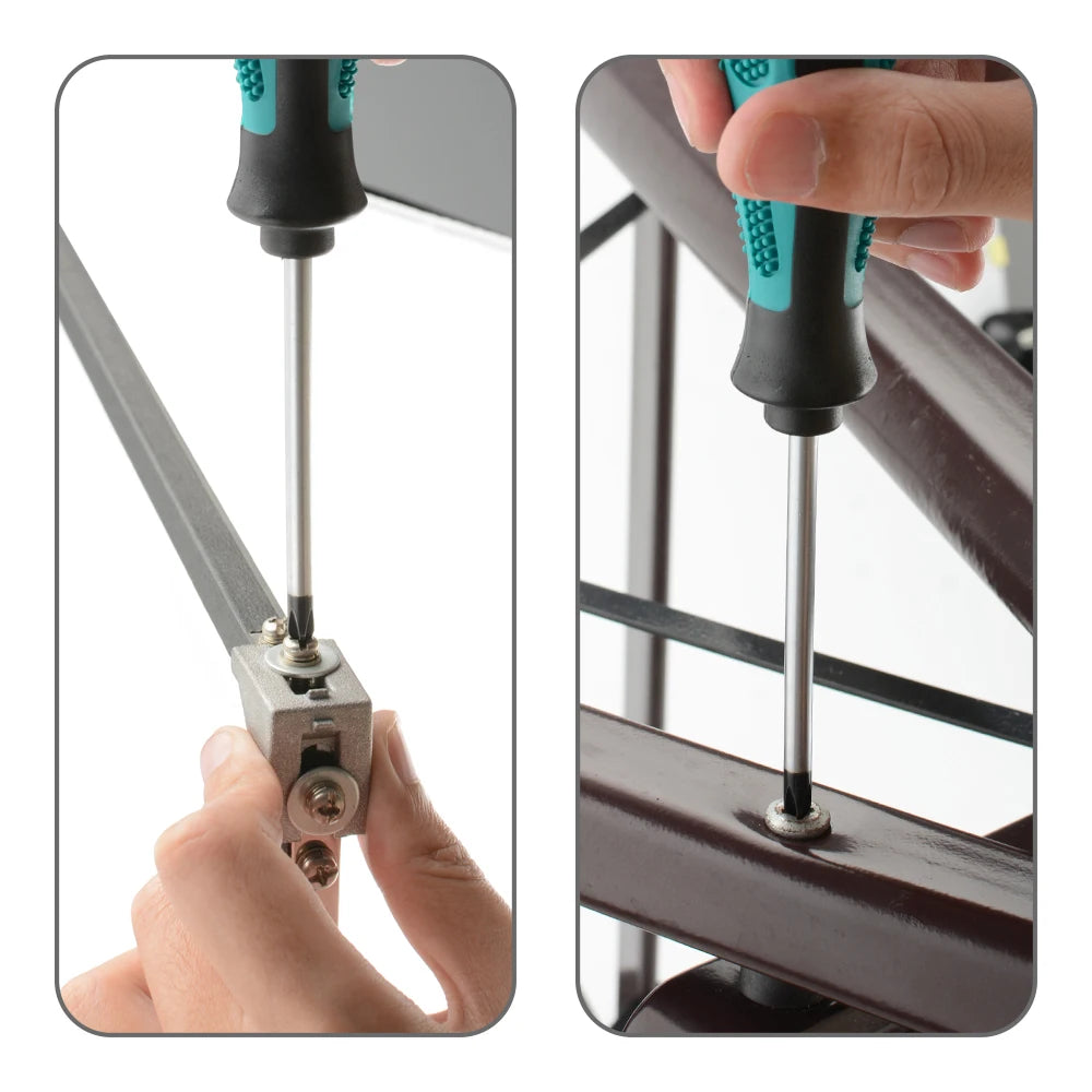 Erweiterter 410-mm-Schraubendreher, langer Schlitz-Kreuzschlitzschraubendreher, Gummigriff, magnetische Mehrzweck-Elektroschraubendreher-Werkzeuge
