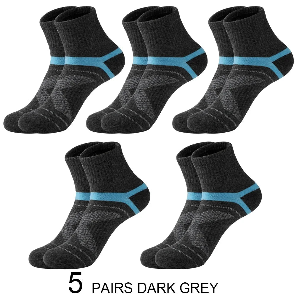 3/5/10/20 Paar Lot Herrensocken Schwarze Sportsocken Casual Run Herbst Winter Hochwertige atmungsaktive Herrensocken